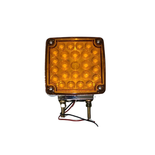 52 LED Double Stud Double Face Turn Signal Light (Passenger) - Amber & Red LED/Amber & Red Lens | United Pacific 38757