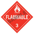 Class 3 Flammable Liquid Placard Removable Adhesive | 39040 JJ Keller