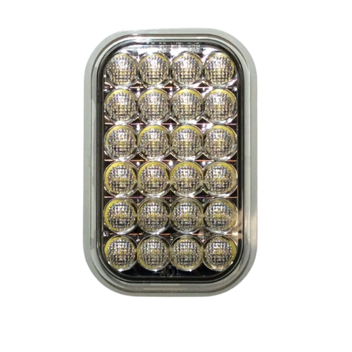 3"x5" Clear LED Rectangular Back-Up Light, PL-2 & Grommet Mount | Truck-Lite 4560C