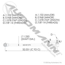 Drag Link 32.030in C to C Freightliner | 463.DS1275 Automann