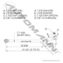 Drag Link 31.000in C to C Freightliner | 463.DS4619B Automann