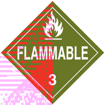 Class 3 Flammable Liquid Removable Adhesive - 4 mil Vinyl | 274 JJ Keller
