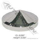 Rear Hub Cap 8-1/2 Axle 5/8 Stud S.Steel | 562.C2001SS Automann