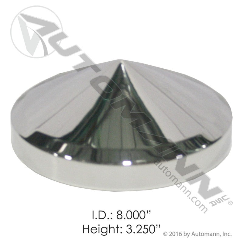 Rear Hub Cap 8-1/2 Axle 5/8 Stud S.Steel | 562.C2001SS Automann