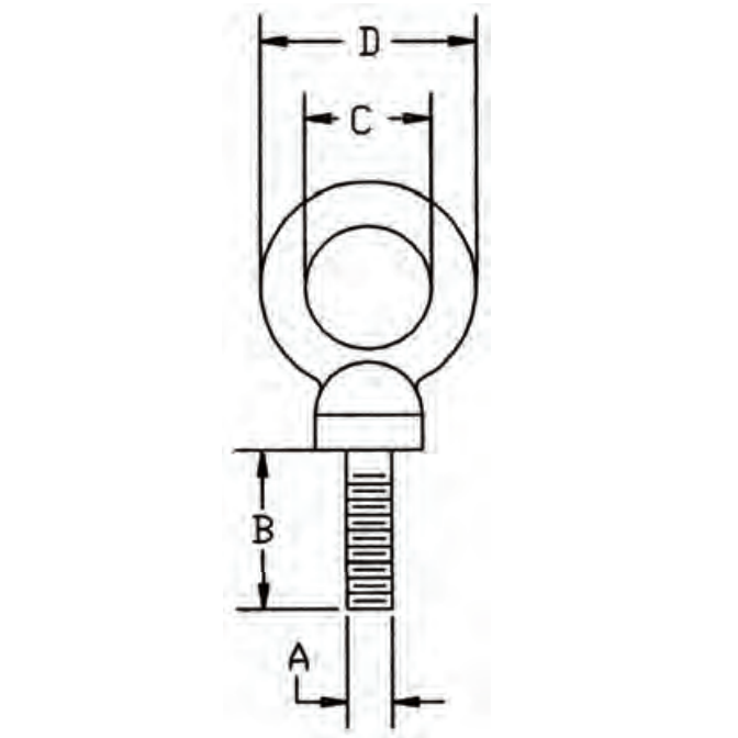 Eye Bolt 9/16"-12 | B56726 Buyers Products