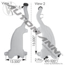 Washer Fluid Reservoir Freightliner | 575.1015 Automann