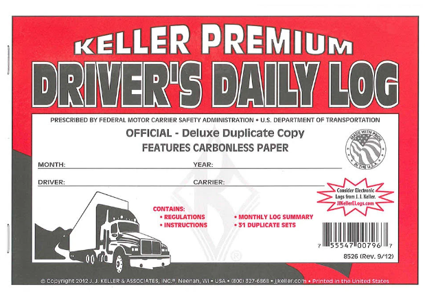 Carbonless Duplicate Driver's Daily Log Book | 701L J.J. Keller