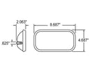 Black ABS Plastic Convex Mirror | 7450 Trucklite