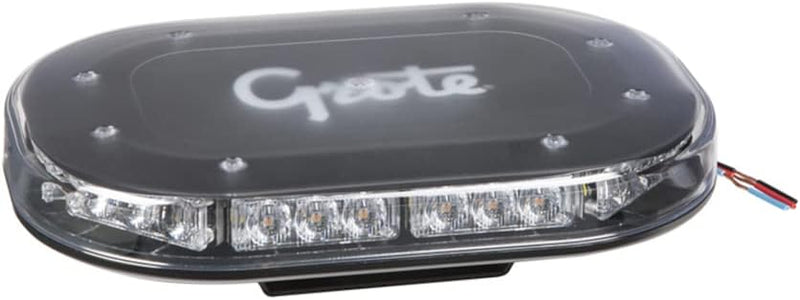 Amber Low Profile Compact LED Light Bar, Permanent Mount | 77223 Grote