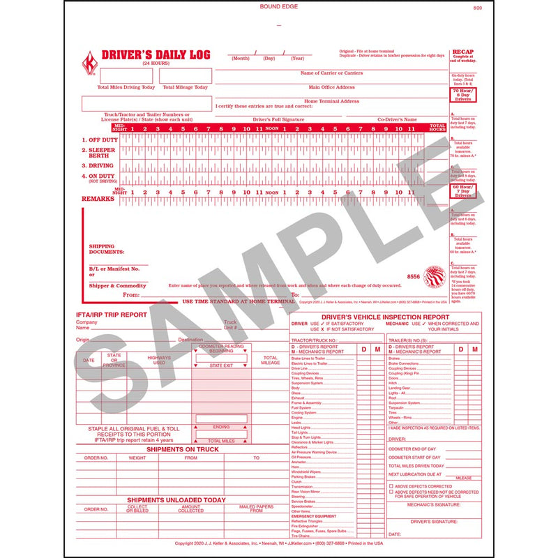 5-In-1 Driver's Daily Log Book | 8556 JJ Keller