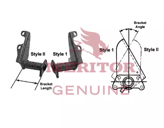 325 Degree Brake Chamber Bracket | A98 3299D3046 Meritor