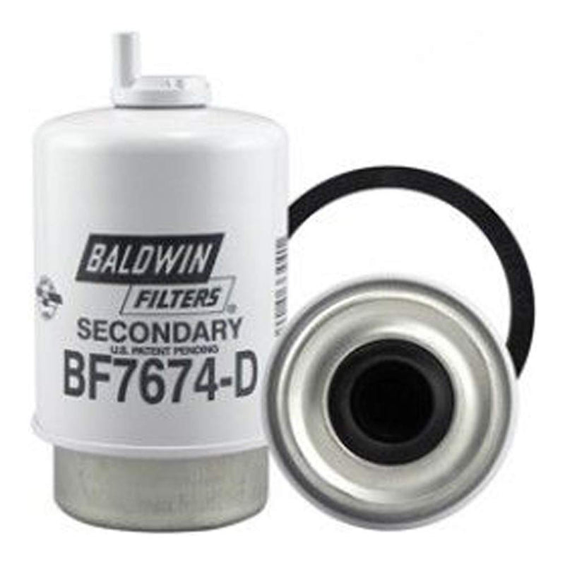 Secondary Fuel/Water Separator Element with Drain | BF7674-D Baldwin