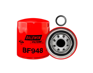 Fuel Spin-On Filter, 1-14 Thread | BF948 Baldwin