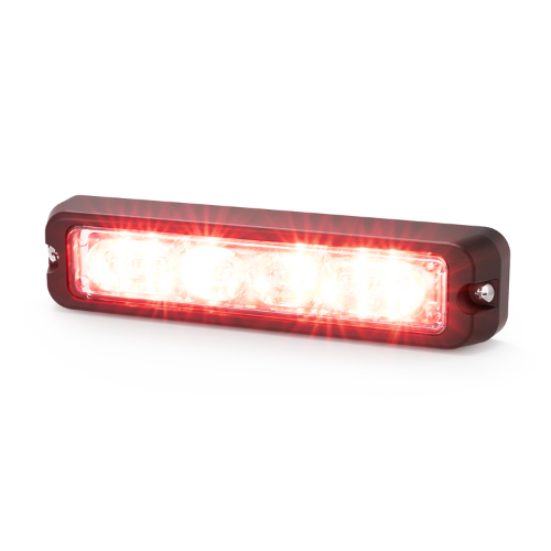 Red Directional LED Warning Light with Multi-Mount Options | ED3706R ECCO