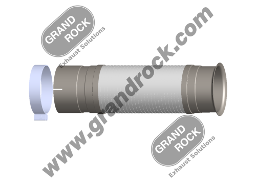 Bellows Section 5"X18 ID/FLARE CLAMP SS | FL27334-018 Grand Rock