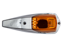 Amber Kenworth LED Cab Marker with Chrome Body | HD10403Y Heavy Duty Lighting