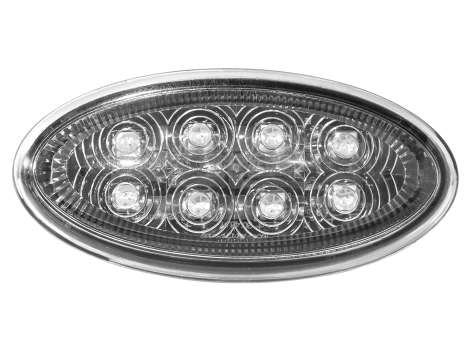Clear Peterbilt Oval LED Side Marker Turn Light | HD45008SMDYC Heavy Duty Lighting
