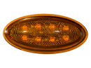 Amber Peterbilt Oval LED Side Marker Turn Light | HD45008SMDY Heavy Duty Lighting