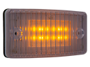 Amber, Clear Lens Freightliner Rectangular LED Cab Marker Light | HD45012YC Heavy Duty Lighting