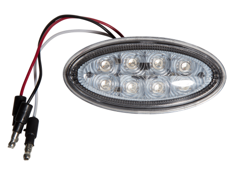 Clear Peterbilt Oval LED Side Marker Turn Light | HD45108SMDYC Heavy Duty Lighting