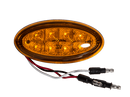 Amber Peterbilt Oval LED Side Marker Turn Light | HD45108SMDY Heavy Duty Lighting