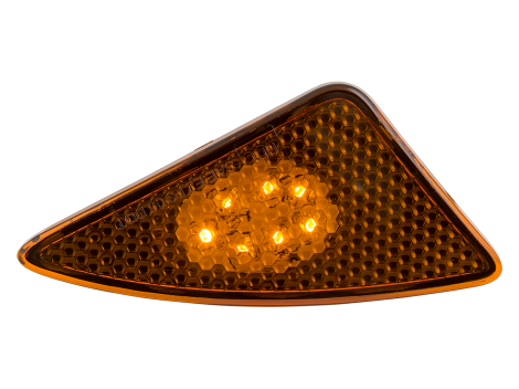 PACCAR Amber Triangular Left Fender Marker | HD46007YSD-LH Heavy Duty Lighting