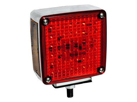 Single Post 5" Pedestal LED Park Turn Light | Left Side | HD50118RY-L Heavy Duty Lighting