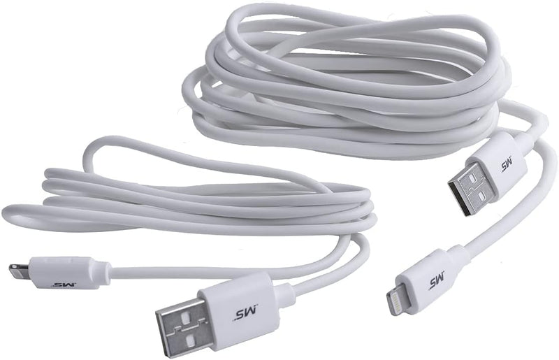 4Ft & 8Ft Lightning(R) to USB Cables | MB20LIG2PKW MobileSpec®