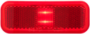 2-LED Red Marker/Clearance Light with Reflex, 2-Wire | MCL40RB Optronics