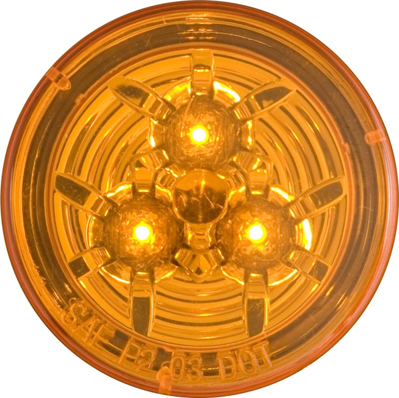 Yellow 2.5-in. Marker/Clearance Light, Grommet Mount | MCL51AB Optronics