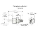 Temperature Sender | 280EE-F Stewart Warner