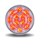 4″ Heated Lens Clear Red Stop, Turn & Tail Round LED Light | TLED-412HCR Trux
