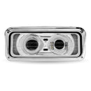 Universal LED Projector Headlight Assembly with Glow Position & Marker LED Accents – Chrome (Driver Side) | TLED-H126 Trux Accessories