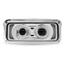 Universal Heated LED Projector Headlight Assembly with Glow Position & Marker LED Accents – Chrome (Passenger Side) | TLED-H127 Trux Accessories