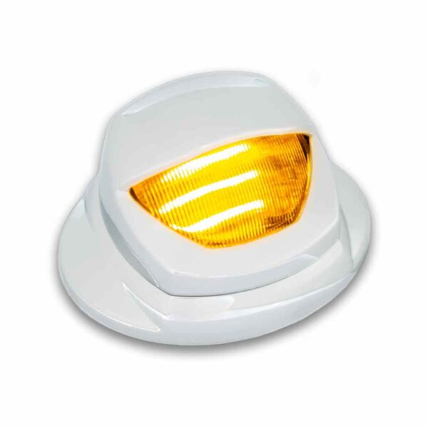 White Courtesy & Amber Marker Auxiliary Mini Step LED with KW OE Plug | TLED-K10 Trux Accessories