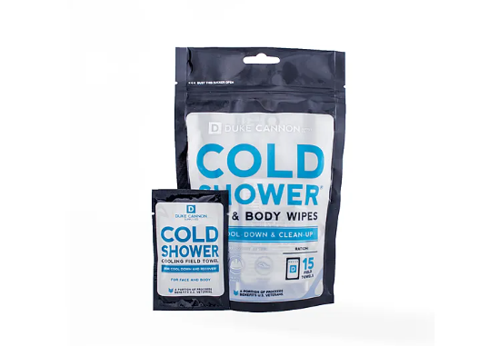 Cold Shower Cooling Field Towels - 15 ct | TOWELSPOUCHES Duke Cannon Supply Co