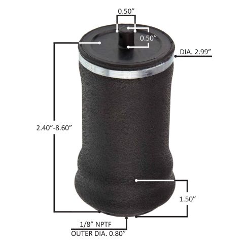 Cab Sleeve Air Spring | WA02-7087C Midwest