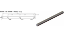 RH I-Beam Jack Shaft | XA-V-06624-D Neway
