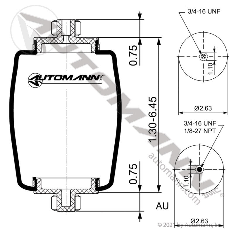 Air Spring Actuator Hendrickson | ABSZ70-5597 Automann