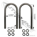 U Bolt Kit, 7/8-14in X 5in X 12in | AUBK8165-12 Automann