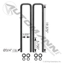 U Bolt Kit Square, 3/4in X 3in X 19-3/8in | AUBK8251-193 Automann