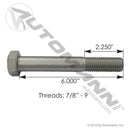 Cap Screw 7/8 -9in X 6in GR8 | C780600GR8D Automann