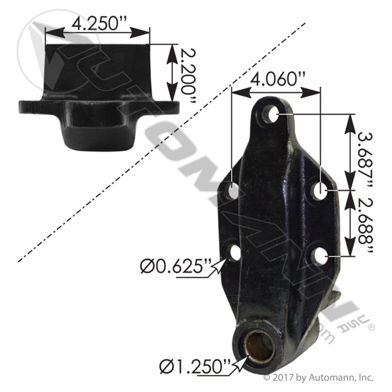 Hanger Rear of Front LH Peterbilt | M1312 Automann