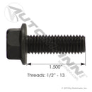 Flange Bolt 1/2in -13 X 1-1/2in GR8 | MFB120112C Automann