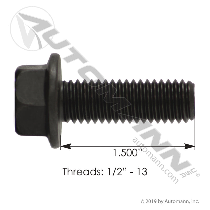 Flange Bolt 1/2in -13 X 1-1/2in GR8 | MFB120112C Automann