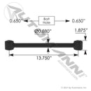 Torque Rod Cab 13.750in Freightliner | TMR4691 Automann