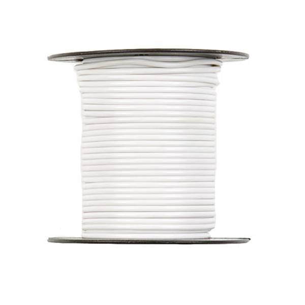 100' White Primary Wire, 16 Gauge - Rated 80 Degree C | 02359 Deka