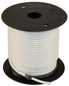 100' White Primary Wire, 14 Gauge - Rated 80 Degree C | 02409 Deka