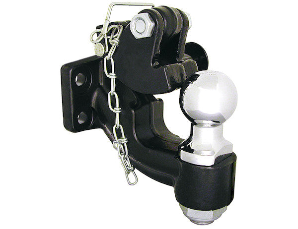 10 Ton Combination Hitch With Mounting Kit - 2 Inch Ball (BH10 Series) | 10052 Buyers Products