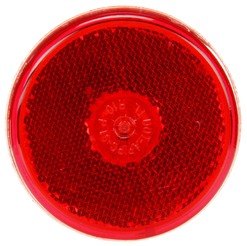 10 Series Red Incandescent 2.5" Round Marker Clearance Light, PL-10 & Grommet Mount | Truck-Lite 10205R